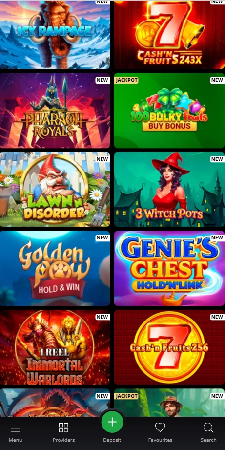 lex mobile games page